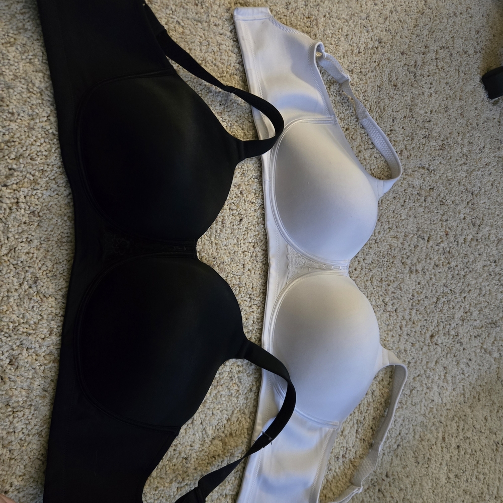 Vanity Fair Black and White Bras